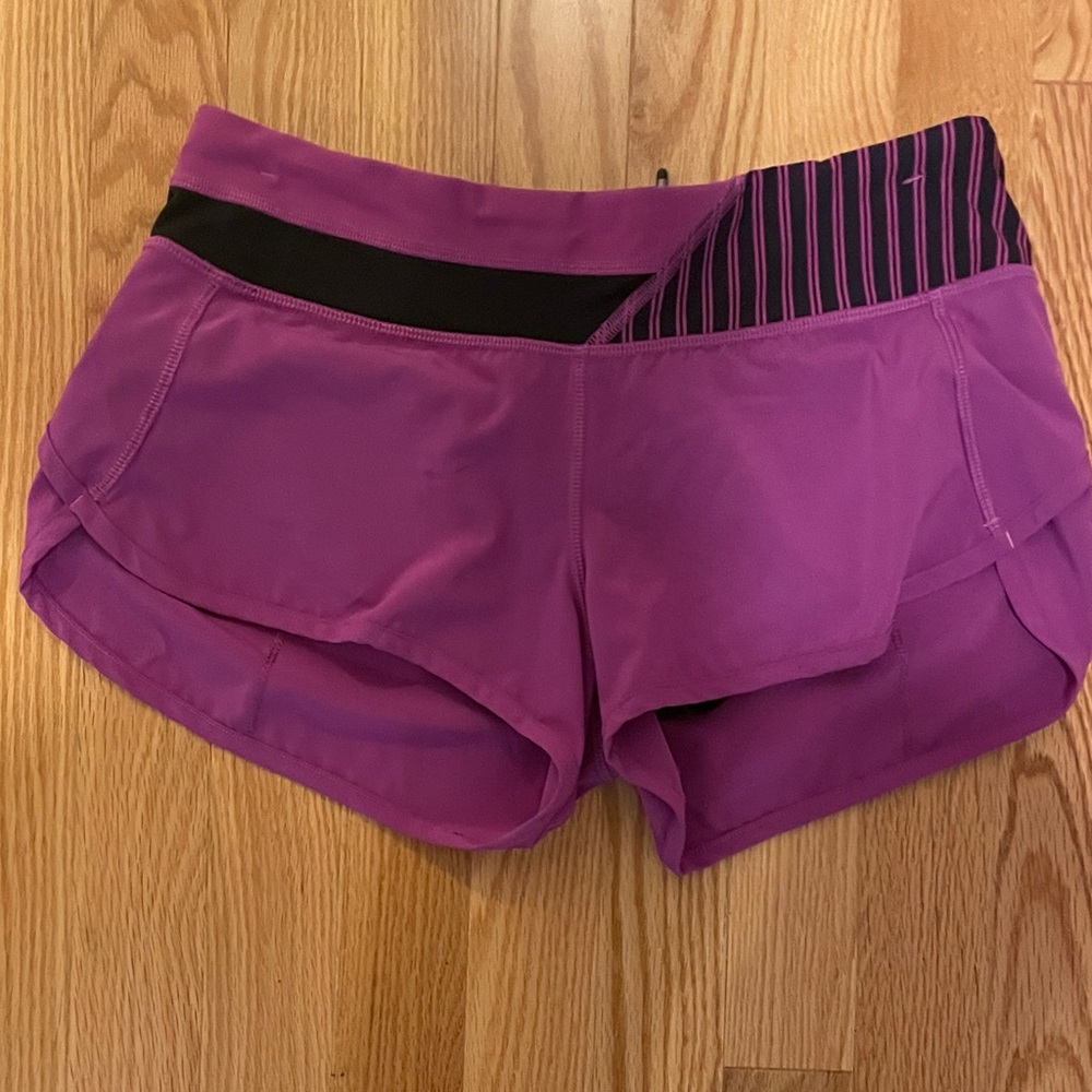Lululemon Women's Speed Up Purple Athletic Shorts